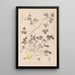 Herbier de la flore française Pl0276 - Louis Antoine Cusin — framed artwork on a wall