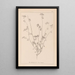 Herbier de la flore française Pl0278 - Louis Antoine Cusin — framed artwork on a wall