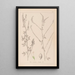 French flora herbarium painting Pl0311 - Louis Antoine Cusin — framed artwork on a wall