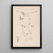 Herbier de la flore française Pl0333 - Louis Antoine Cusin — framed artwork on a wall