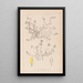 Herbier de la flore française Pl0366 - Louis Antoine Cusin — framed artwork on a wall