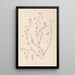 Herbier de la flore française Pl0376 - Louis Antoine Cusin — framed artwork on a wall