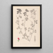 Herbier de la flore française Pl0380 - Louis Antoine Cusin — framed artwork on a wall