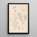 Herbier de la flore française Pl0397 - Louis Antoine Cusin — framed artwork on a wall