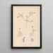 Herbier de la flore française Pl0410 - Louis Antoine Cusin — framed artwork on a wall