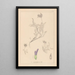 Herbier de la flore française Pl0413 - Louis Antoine Cusin — framed artwork on a wall
