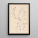 Herbier de la flore française Pl0415 - Louis Antoine Cusin — framed artwork on a wall