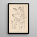 Herbier de la flore française Pl0438 - Louis Antoine Cusin — framed artwork on a wall