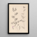 Herbier de la flore française Pl0461 - Louis Antoine Cusin — framed artwork on a wall
