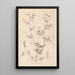 Herbier de la flore française Pl0485 - Louis Antoine Cusin — framed artwork on a wall