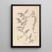 Herbier de la flore française Pl0498 - Louis Antoine Cusin — framed artwork on a wall