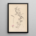 Herbier de la flore française Pl0509 - Louis Antoine Cusin — framed artwork on a wall