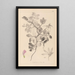 Herbier de la flore française Pl0514 - Louis Antoine Cusin — framed artwork on a wall