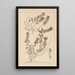 Herbier de la flore française Pl0879 - Louis Antoine Cusin — framed artwork on a wall