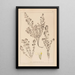 Herbier de la flore française Pl0915 - Louis Antoine Cusin — framed artwork on a wall