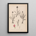 Herbier de la flore française Pl1046 - Louis Antoine Cusin — framed artwork on a wall
