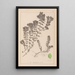 Herbier de la flore française Pl1088 - Louis Antoine Cusin — framed artwork on a wall