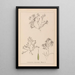 Herbier de la flore française Pl1093 - Louis Antoine Cusin — framed artwork on a wall