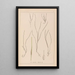 French flora herbarium painting Pl1099 - Louis Antoine Cusin — framed artwork on a wall