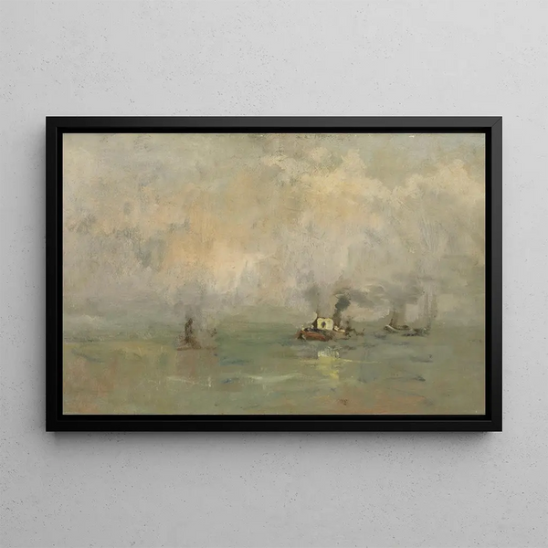 Morning Painting - Louis Artan — framed artwork on a wall