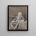 Portrait painting of the Marquis de Reverseaux seated - Louis Aubert — framed artwork on a wall