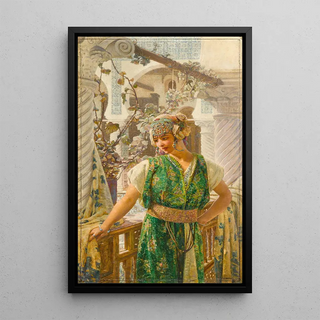 The Algerian Bride - Louis Auguste Girardot — framed artwork on a wall