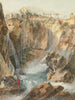 View of the Tivoli waterfalls with fishermen and tourists - Louis Bélanger — artwork view