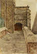 Study of staircase at Tréport - Louis Bonnier — artwork view
