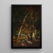 Forest Glade Painting - Louis Boulanger — framed artwork on a wall