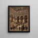 Opera Staircase - Louis Broud — framed artwork on a wall