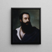 Portrait of Felice Orsini 1819-1858 terrorist - Louis Buchheister — framed artwork on a wall
