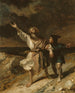 King Lear and his fool during the storm - Louis Candide Boulanger — artwork view