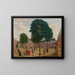 La grande cour de l'Hôpital des lépreux - Louis Chalon — framed artwork on a wall