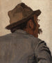 Man from behind with glasses - Louis Charles Moeller — artwork view