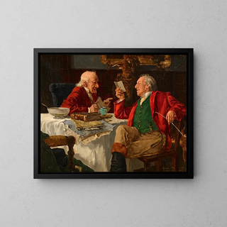 La Conversation - Louis Charles Moeller — framed artwork on a wall