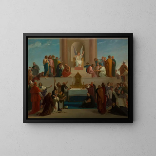 La Théologie - Louis Charles Timbal — framed artwork on a wall