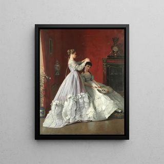 Louis Charles Verwee - Preparing for the ball.webp