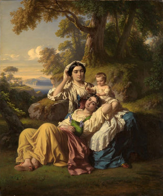 Louis Coblitz - Italienische Familie in den Albanerbergen.webp
