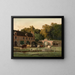 Farm in the Auge Valley - Louis Coignard — framed artwork on a wall