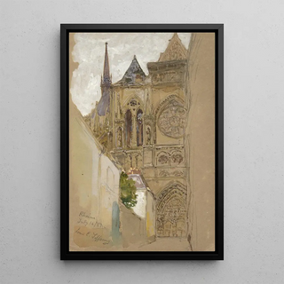 Reims - Louis Comfort Tiffany — framed artwork on a wall