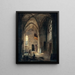 Interior view of the Saint-Benoît-le-Bestourné church, the Saint-Pierre or Tournelle chapel - Louis Courtin — framed artwork on a wall