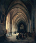 Interior view painting of the Saint-Benoît-le-Bestourné church, south nave - Louis Courtin — artwork view