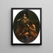 Hercules and Omphale - Louis Dorigny — framed artwork on a wall