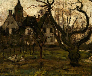 The orchard of the castle - Louis Dubois — artwork view
