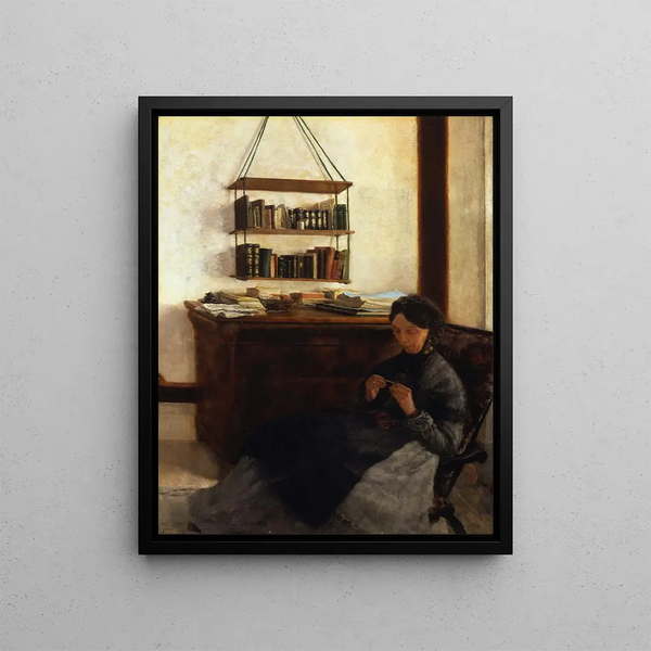 La mère des artistes - Louis Eysen — framed artwork on a wall