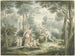 Landscape painting with Athens crowning an old man and Venus and Adonis - Louis Fabritius Dubourg — artwork view