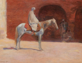 White Knight Painting - Louis Ferdinand Antoni — artwork view