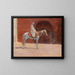 White Knight Painting - Louis Ferdinand Antoni — framed artwork on a wall
