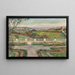 View from the Gardens - Louis Floutier — framed artwork on a wall