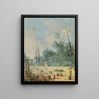 Louis Gabriel Moreau - Deux vues du parc de SaintCloud.webp